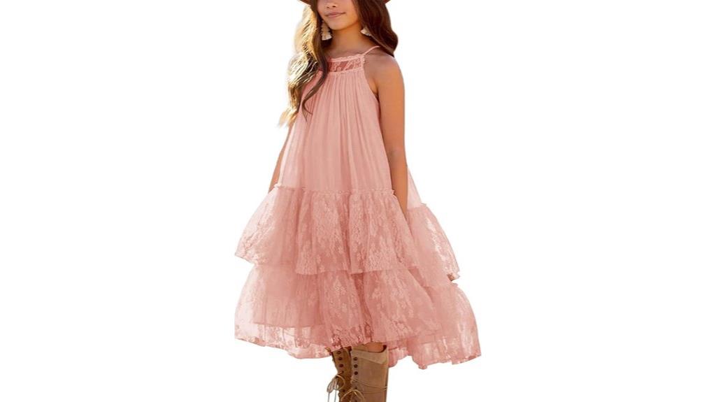 lace backless tulle dress