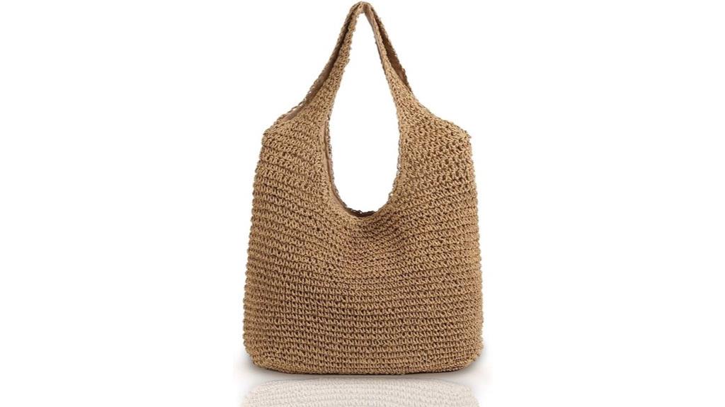 large straw boho tote