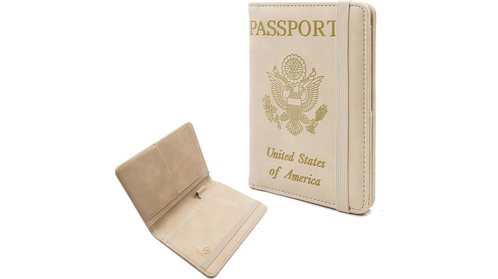 leather passport holder case