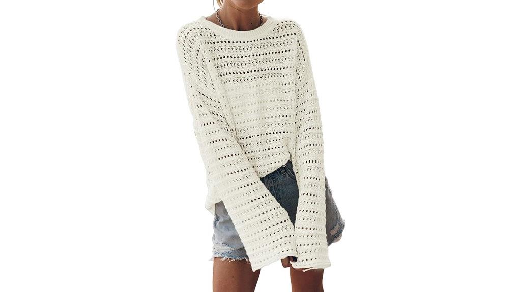 lightweight fall crochet sweater