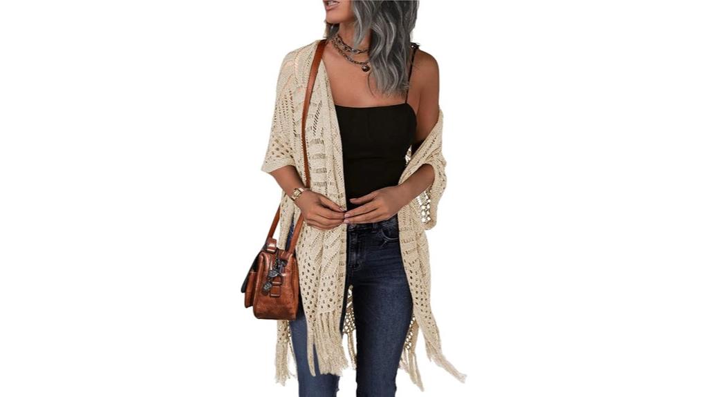 lightweight knit open cardigan