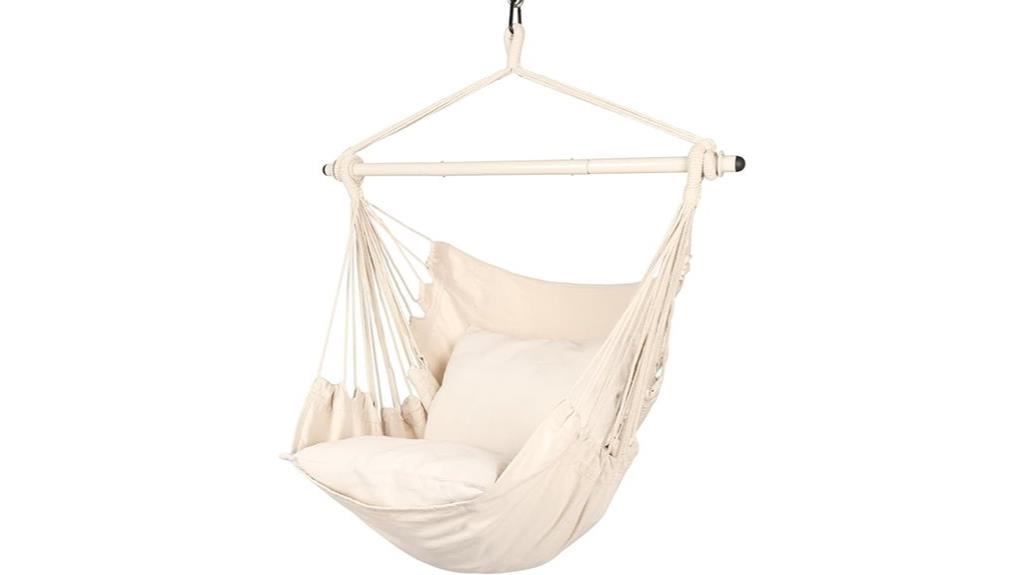 luxury hammock chair with cushions