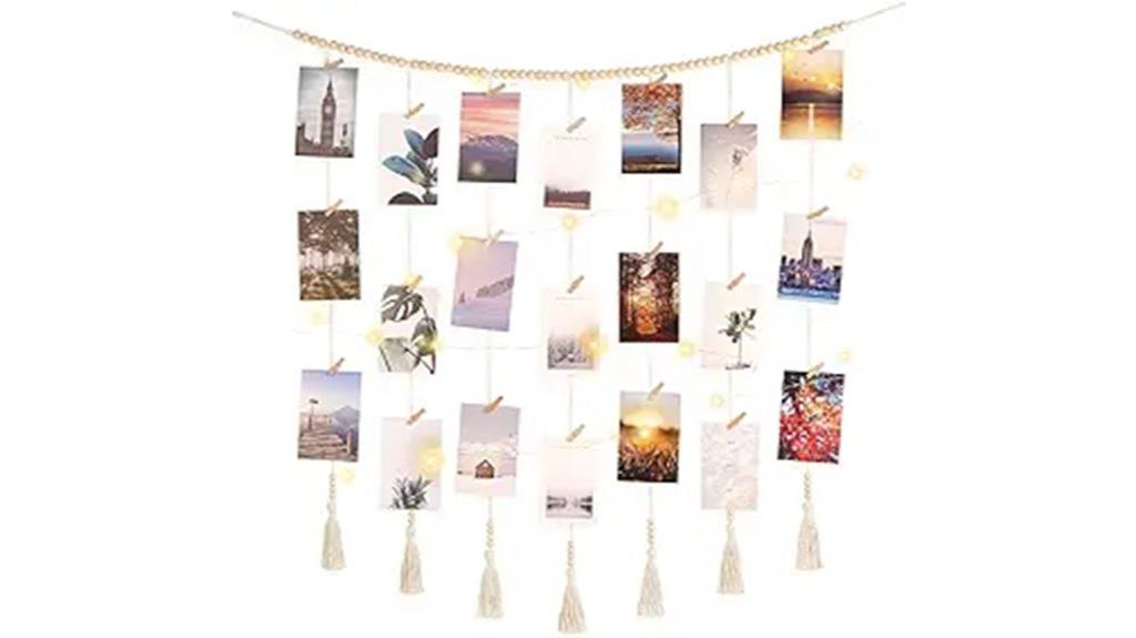 macrame photo display