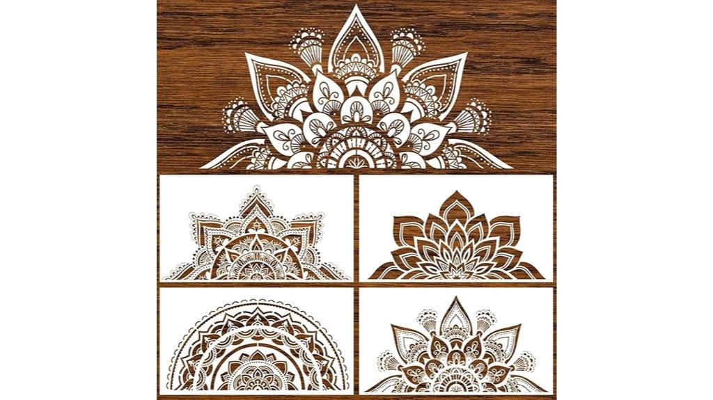 mandala stencil set 18x10