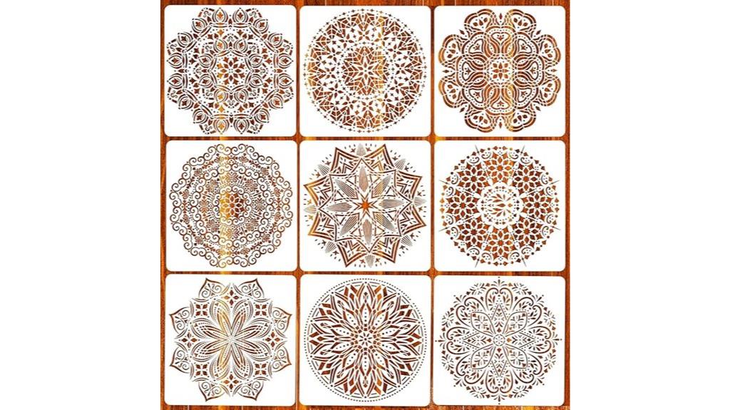 mandala stencils for various surfaces
