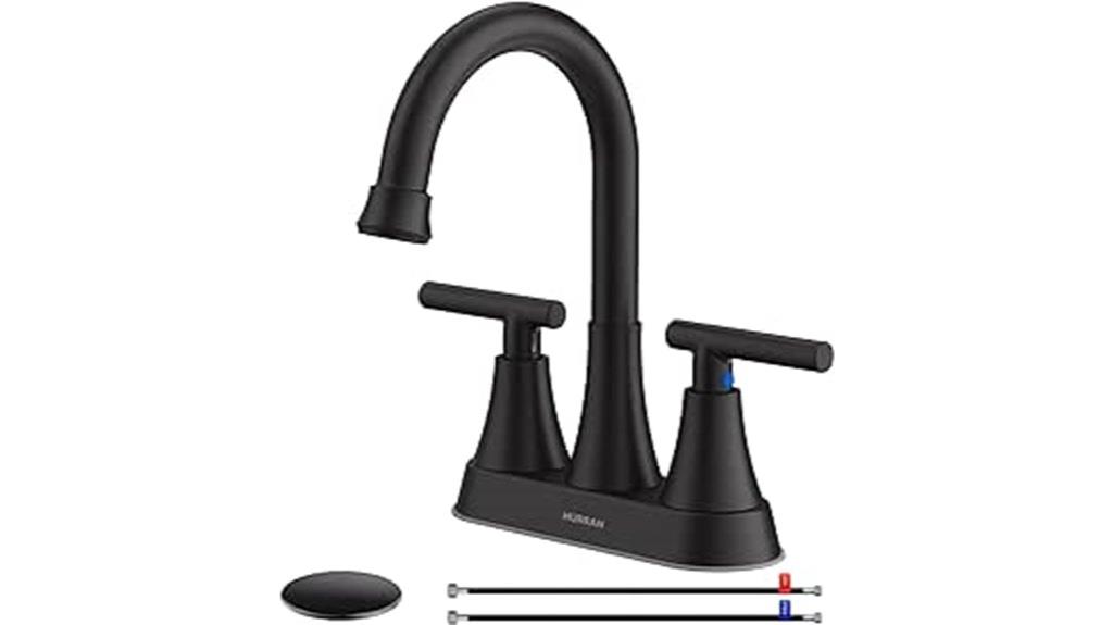 matte black 3 hole faucet