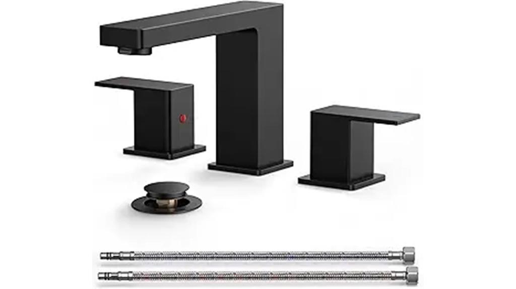 matte black 3 hole faucet
