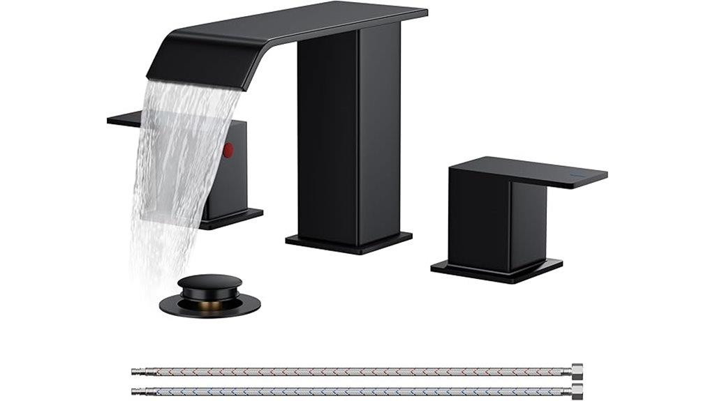 matte black widespread faucet