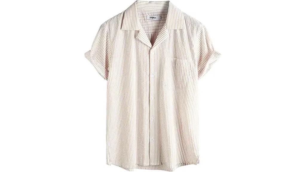 men s summer striped shirt
