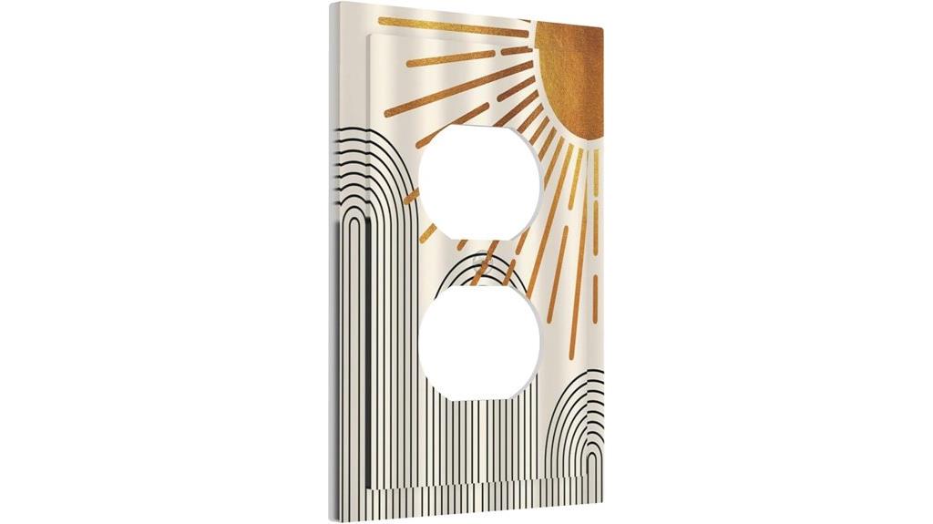 mid century boho sun decor