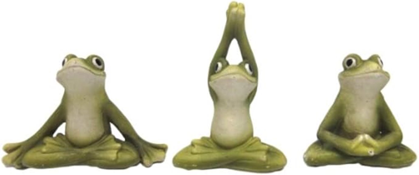 miniature frog zen garden