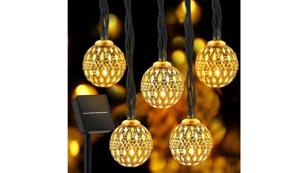 moroccan solar string lights