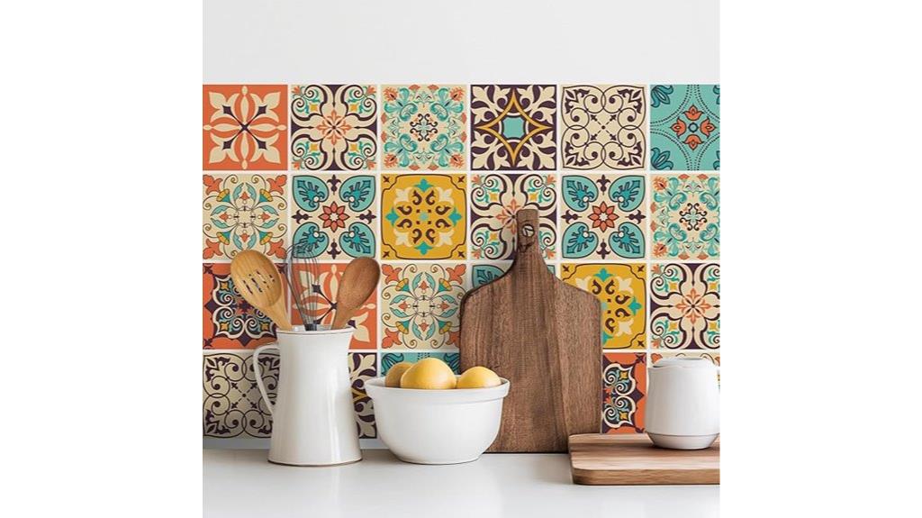 moroccan waterproof tile stickers