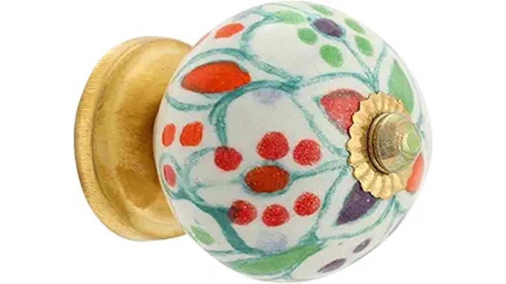 multicolor ceramic drawer knobs