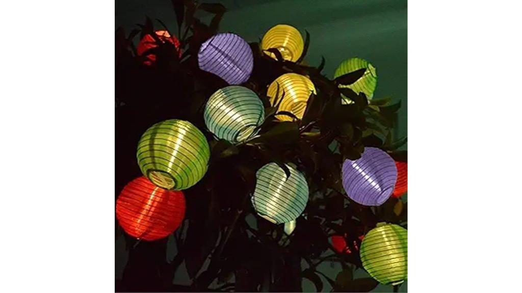 multicolor waterproof solar lights