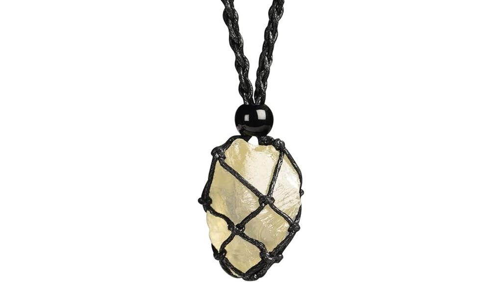 natural gemstone pendant necklace