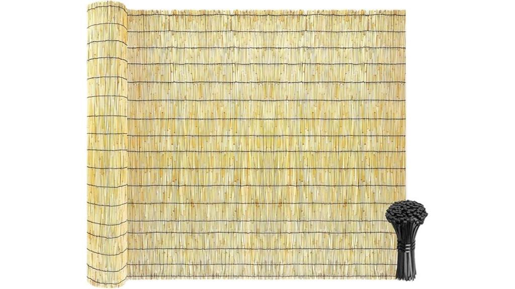 natural reed fence rolls