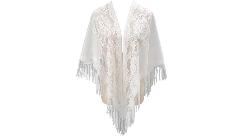 nylon hollow solid shawl