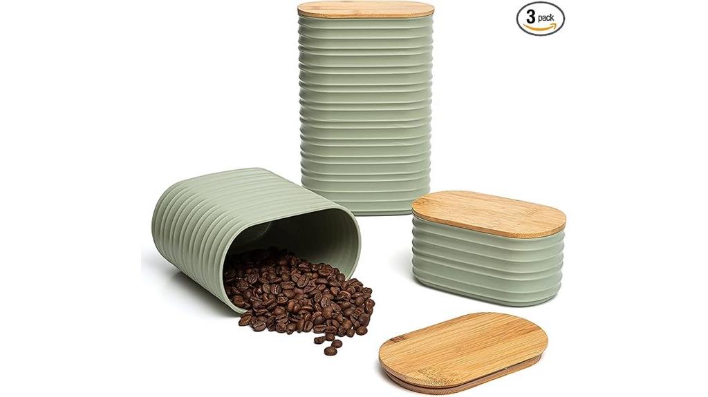 olive green canister set