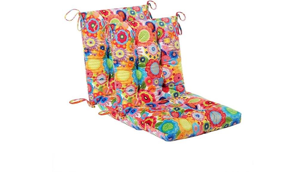outdoor cushion set with ties