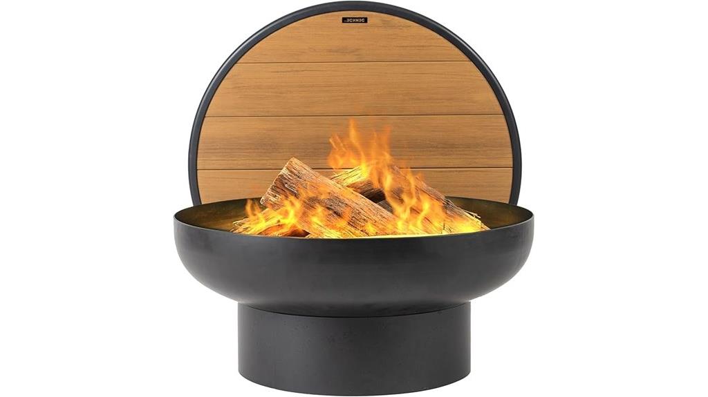 outdoor iron fire table