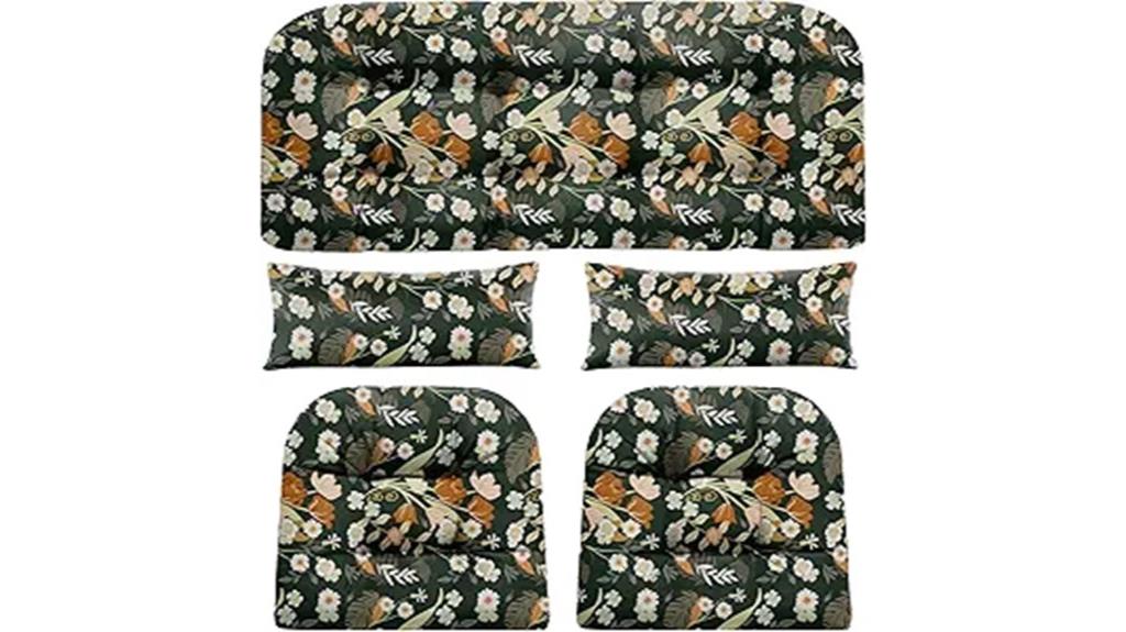 outdoor wicker loveseat cushions