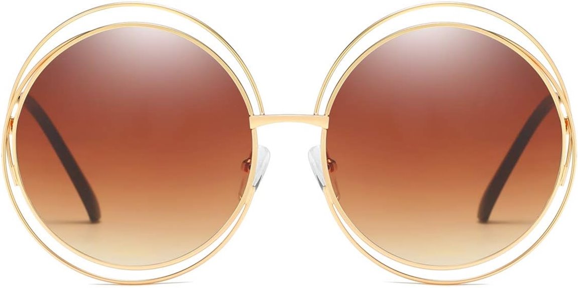 oversized double circle sunglasses