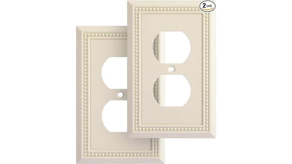 pearl embossed wall plate