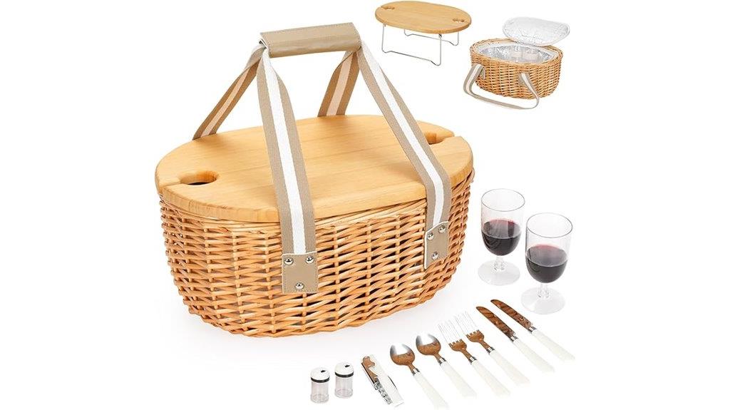 picnic basket for two