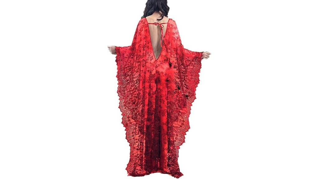 plus size sheer lace kimono