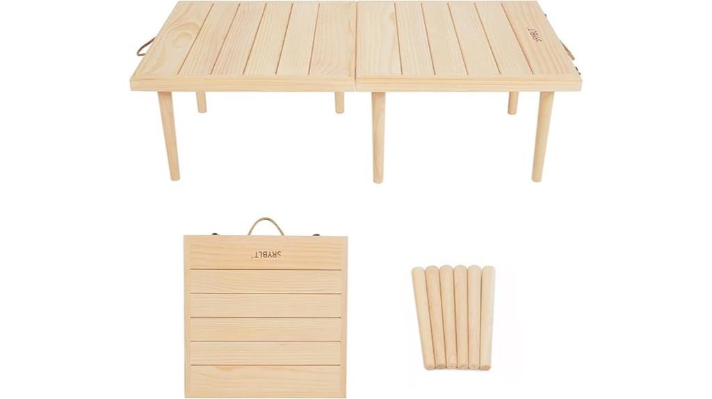 portable rectangular boho table