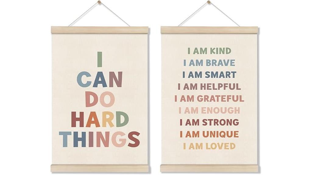 positive affirmations wall decor