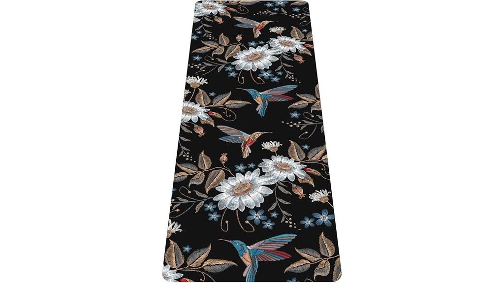 printed yoga mat with bag