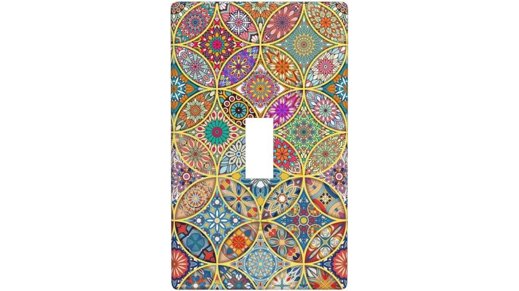retro bohemian switch plate