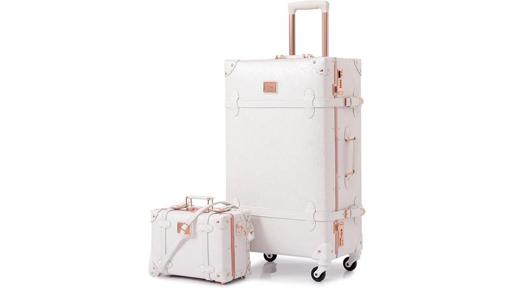 retro leather travel set