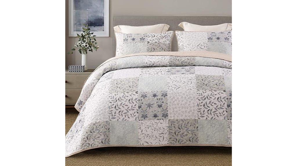 reversible boho quilt set
