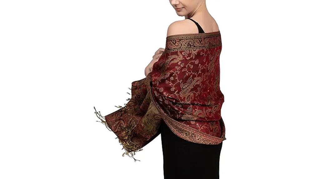reversible paisley pashmina