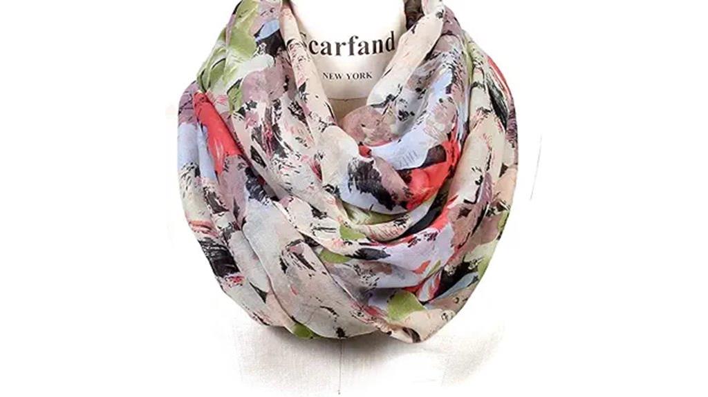 romantic rose floral scarves