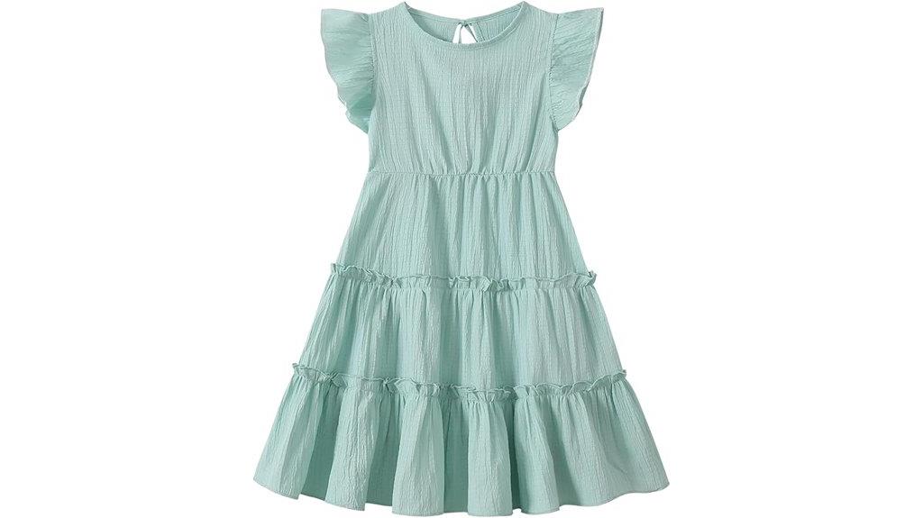 ruffled tiered summer dress