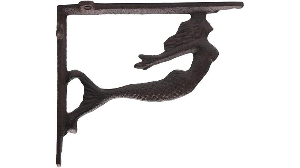 rustic mermaid shelf brackets