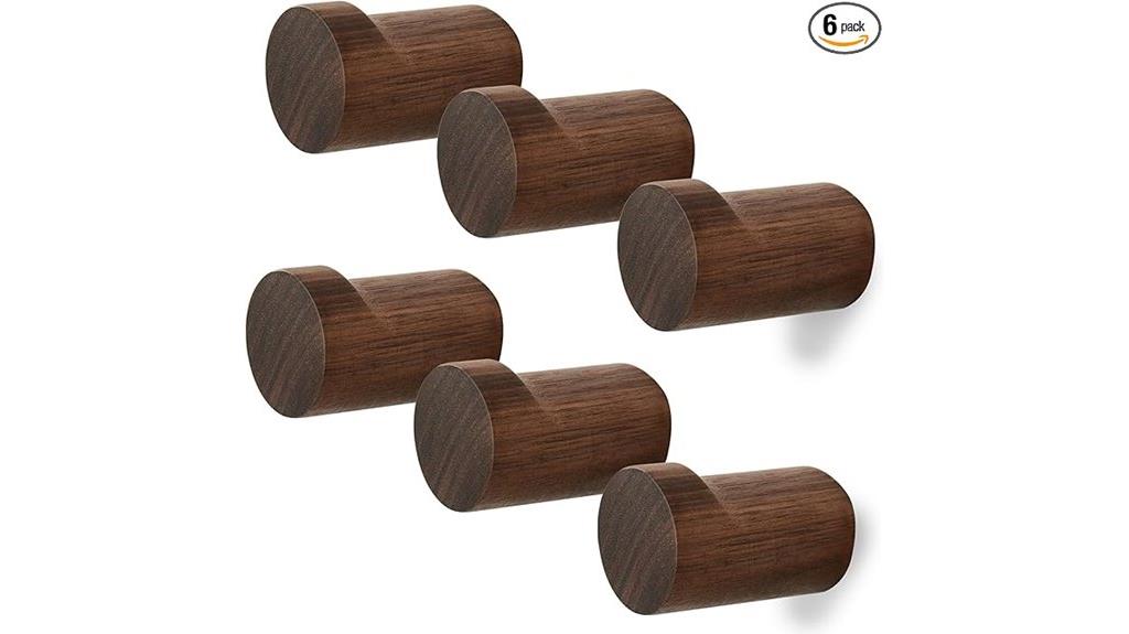 rustic wood coat hooks