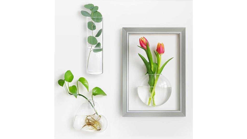 sage green glass planter