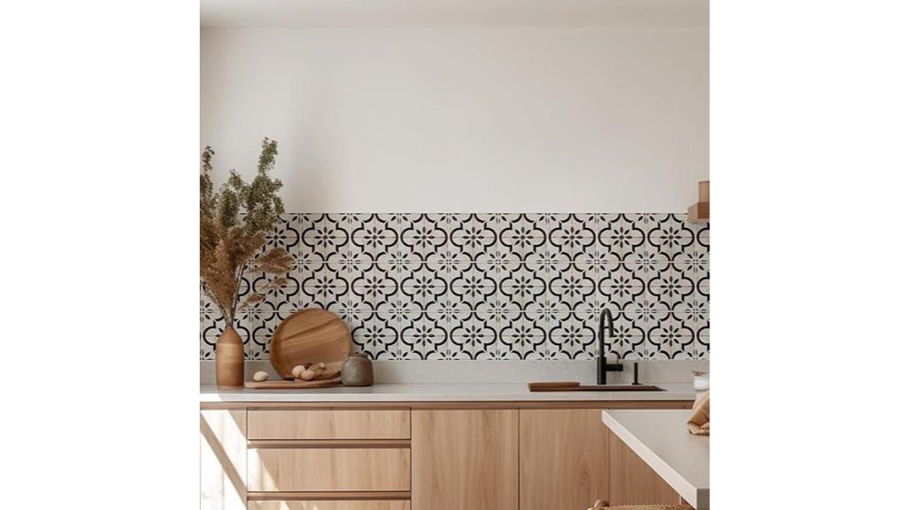 self adhesive tile backsplash