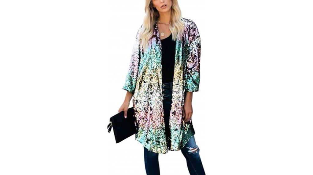 sequin blazer with sleeves