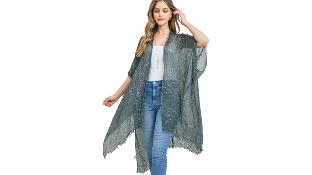 sequin glitter shawl