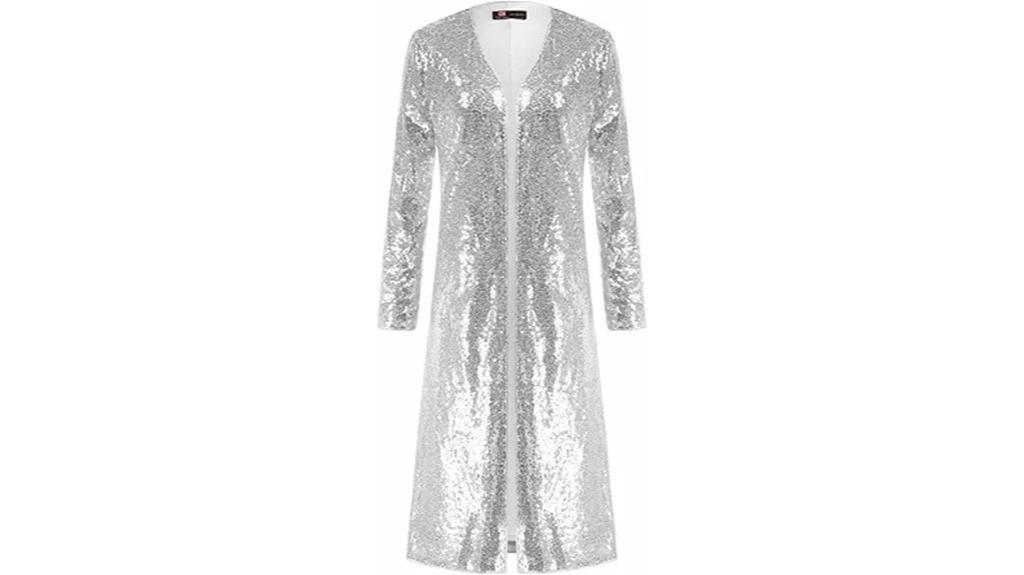 sequin long sleeve cardigan