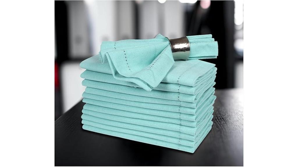set of 12 cotton napkins