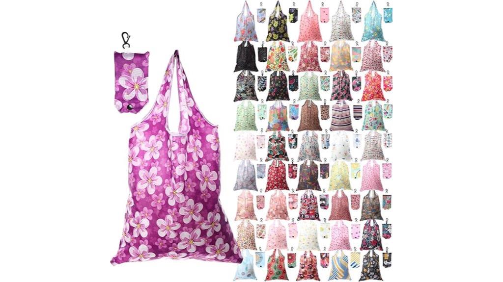 set of 46 reusable shopping bags