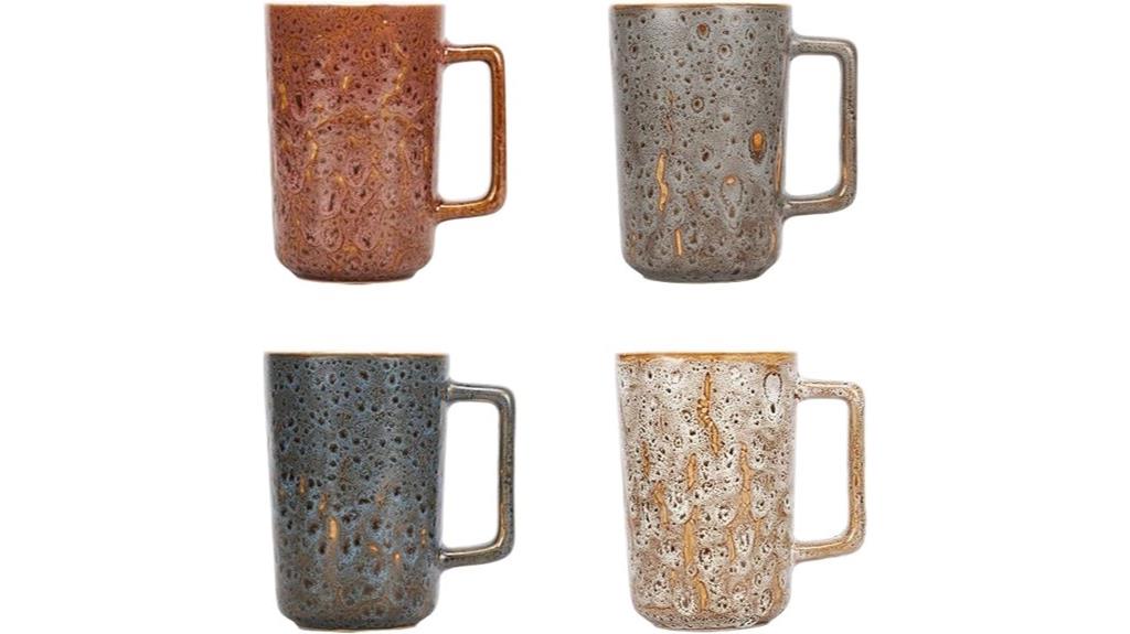 set of four 15oz ceramic mugs