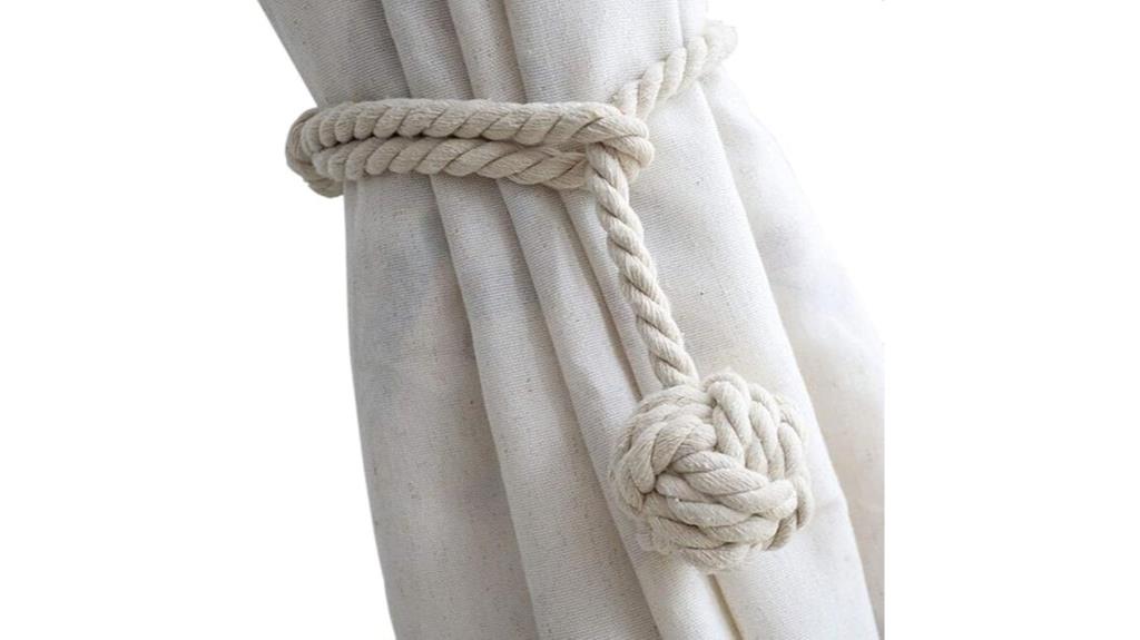set of four elegant curtain tiebacks